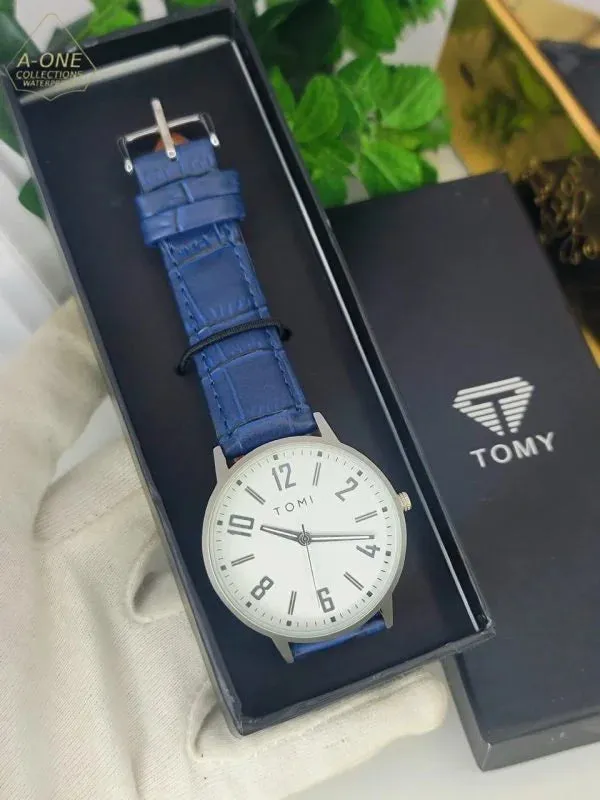 Aa1 Tomi Stylish Watch Leather Strap Watch With Box