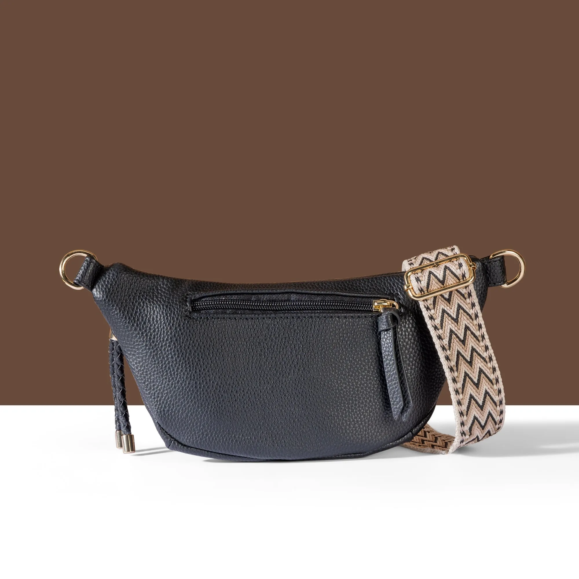 Accessorize London Women's Black Waist Pouch