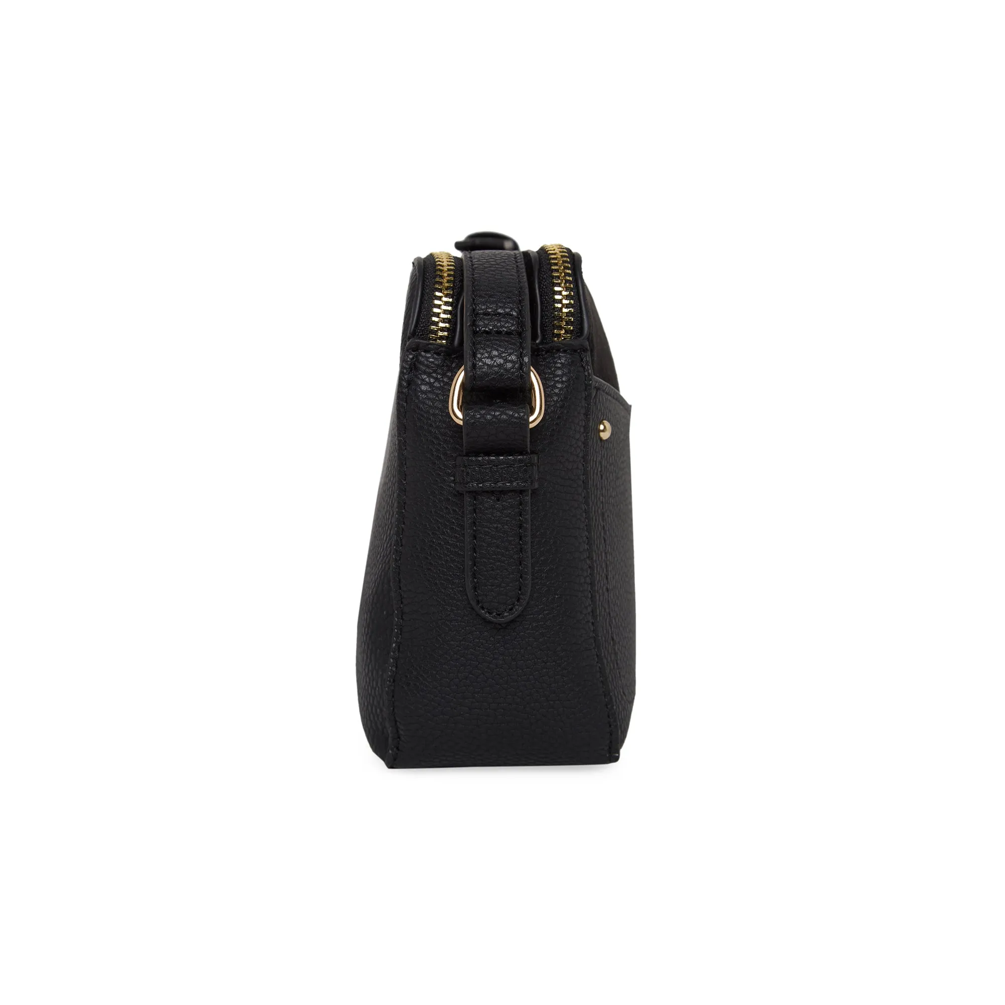 Accessorize London Women'S Faux Leather Black Shelby Sling Bag