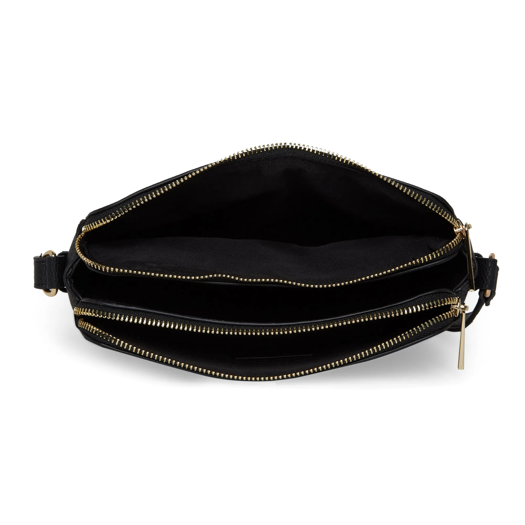 Accessorize London Women'S Faux Leather Black Shelby Sling Bag