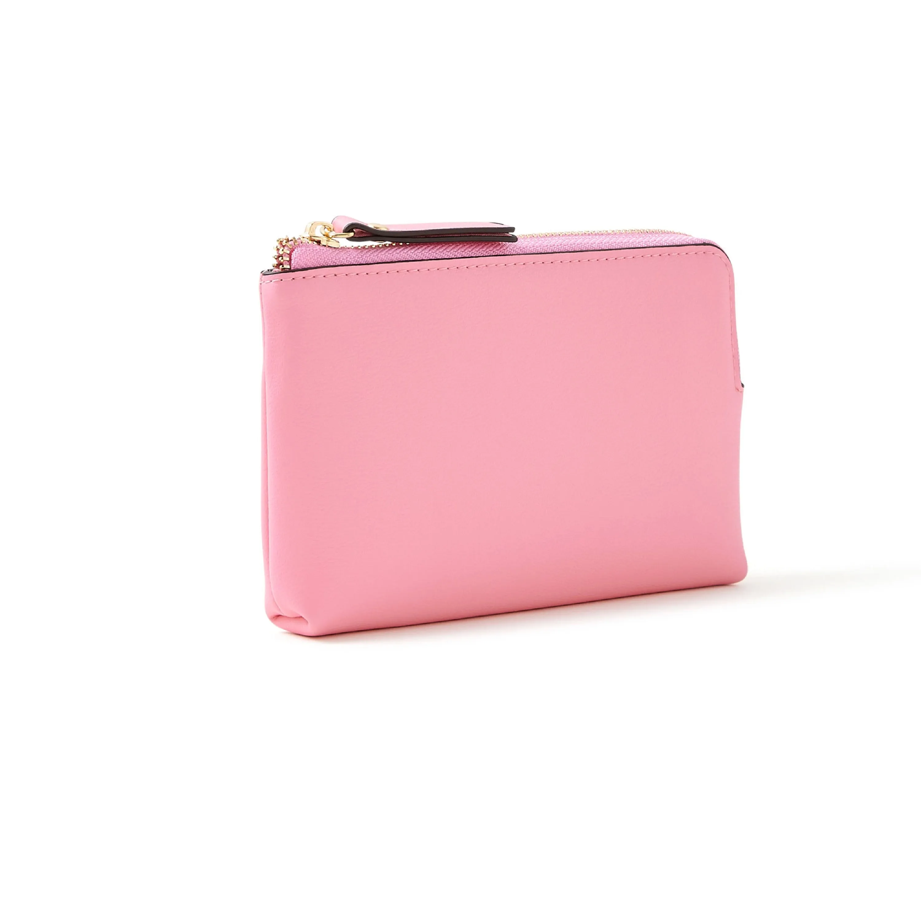 Accessorize London Women's Faux Leather Pink Colourblock Coin Purse