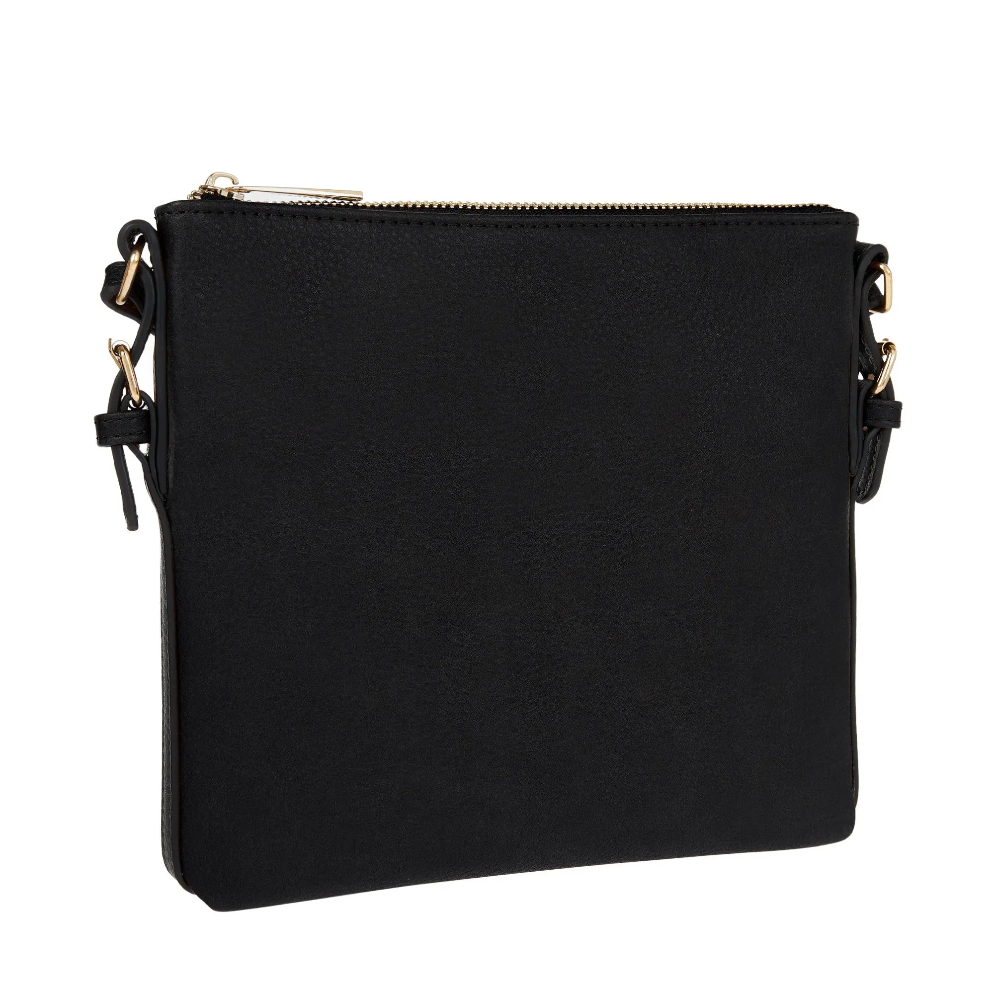 Accessorize London Women's Modern Black Messenger Bag