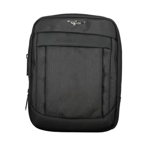 Aeronautica Militare Sleek Black Versatile Shoulder Bag