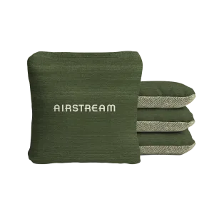 Airstream Vintage Logo Green Synergy Soft Cornhole Bags