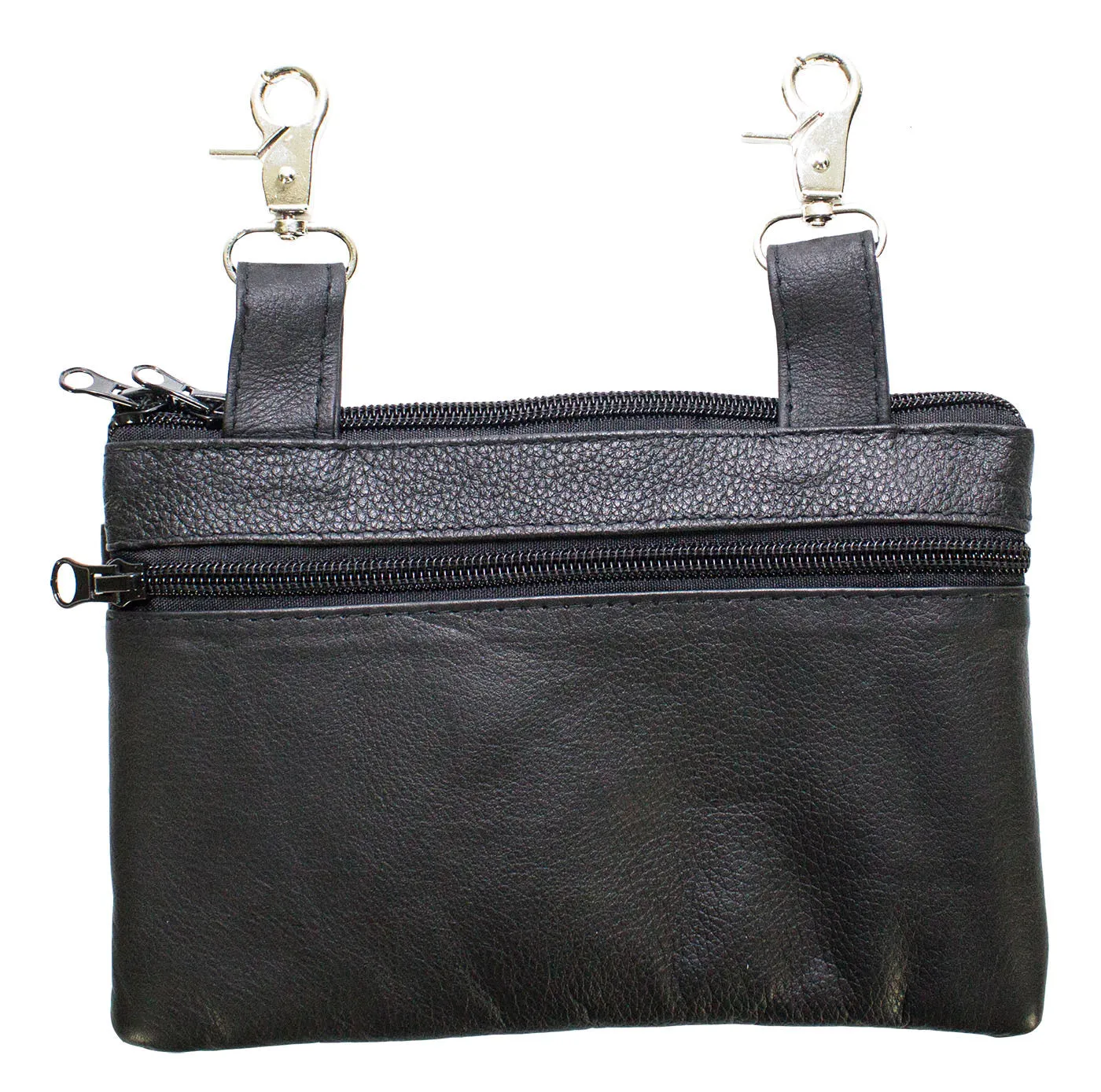 All Naked Cowhide Leather Black Studded Belt Bag