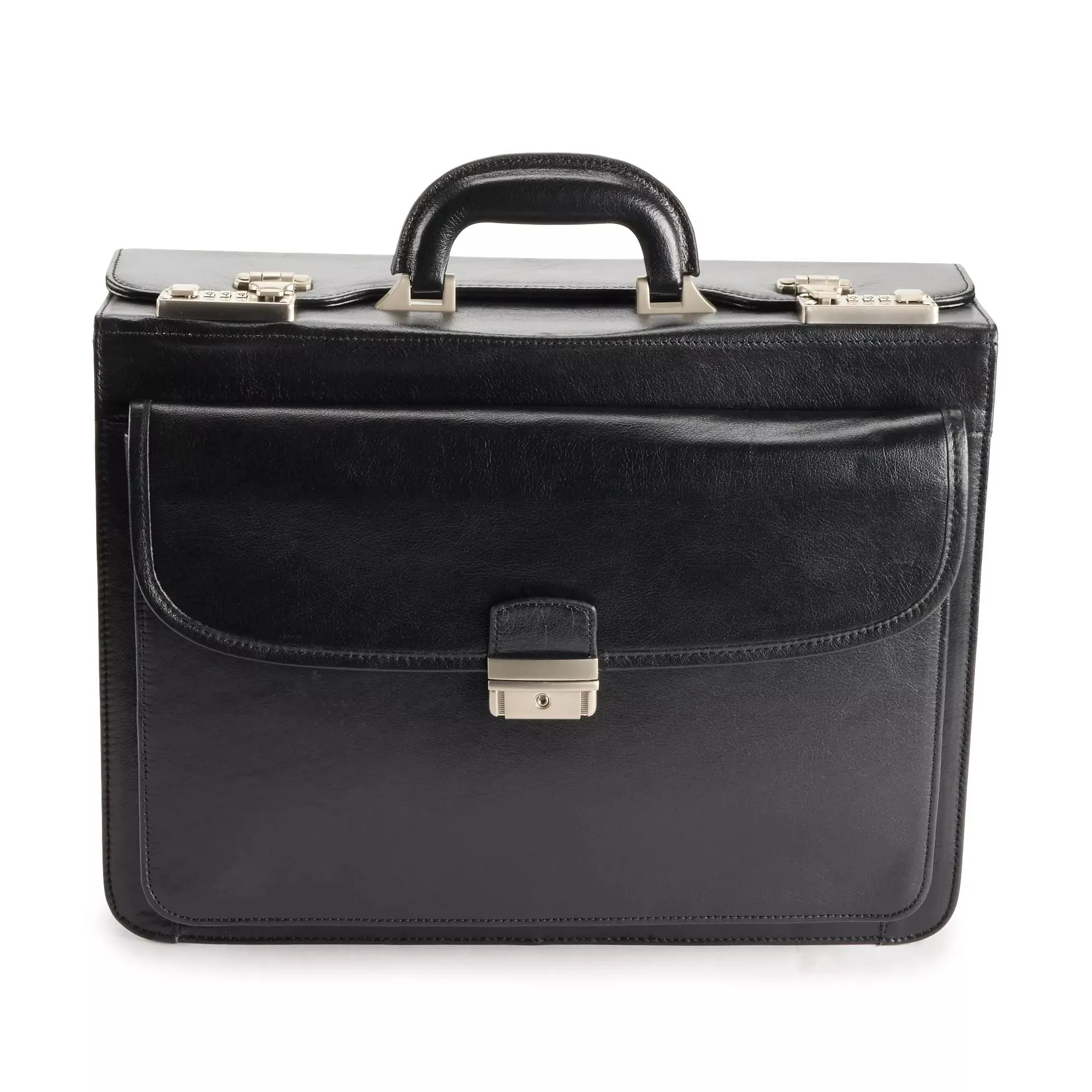 Ameri Brown Leather Executive BriefcaseLeather Modern Attache