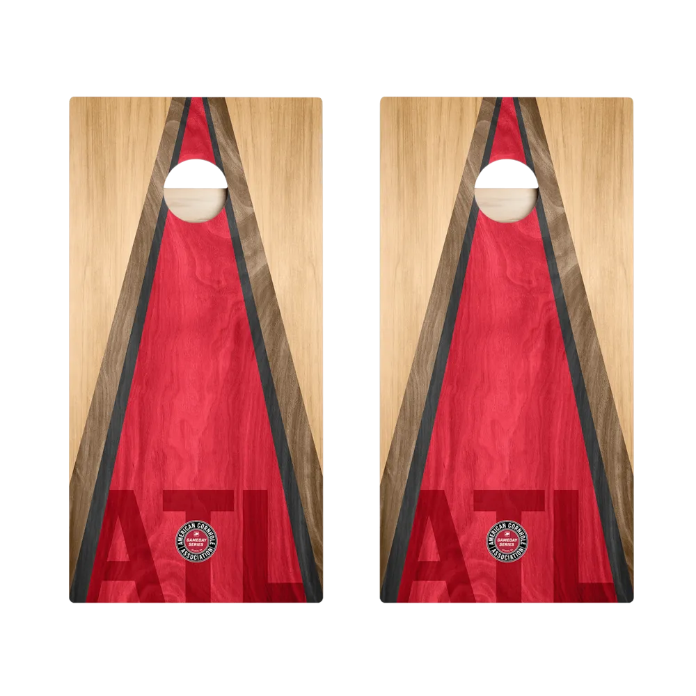 Atlanta Football Gameday Classic Triangle Star Cornhole Boards