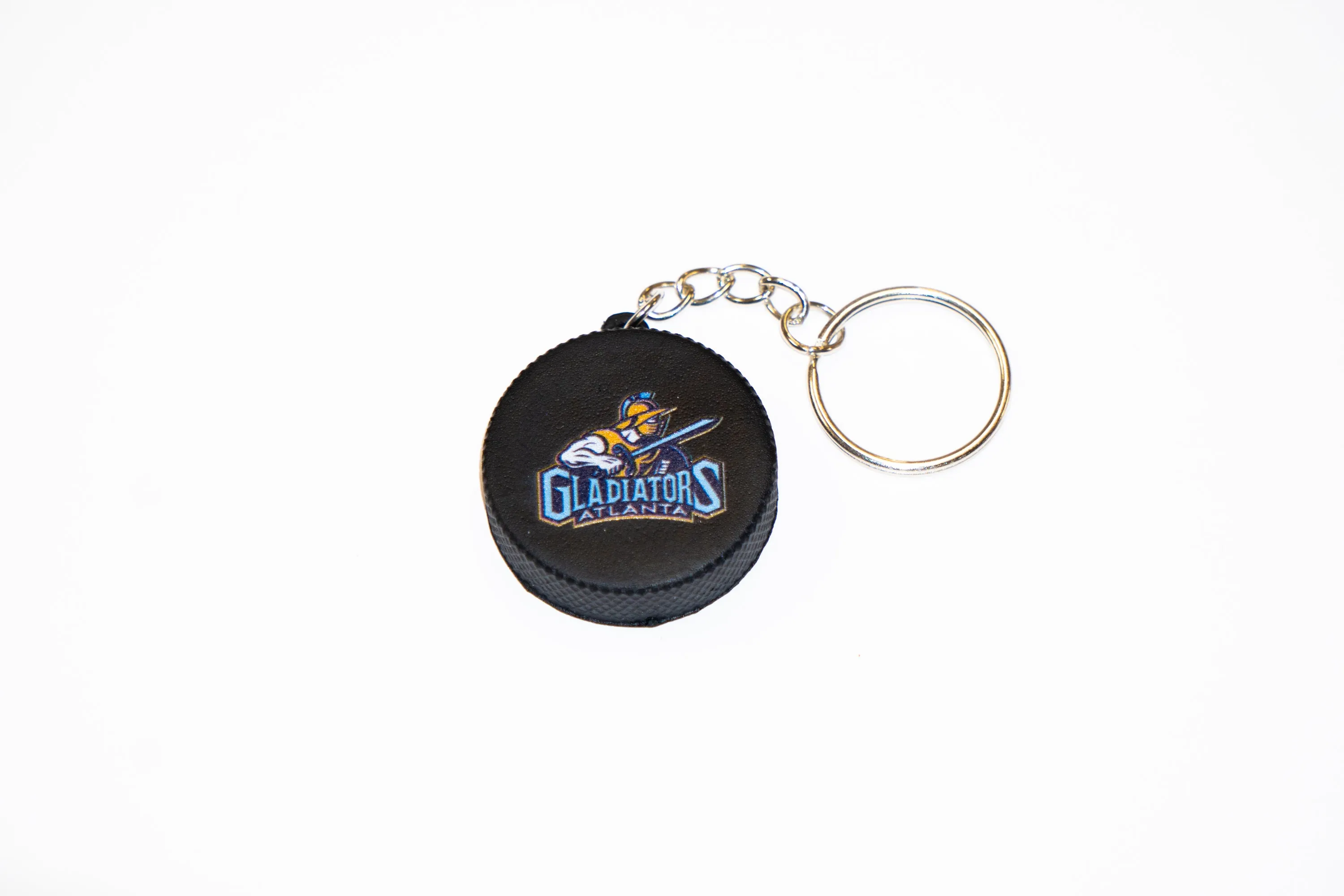 Atlanta Gladiators Primary Logo Hockey Puck Keychain