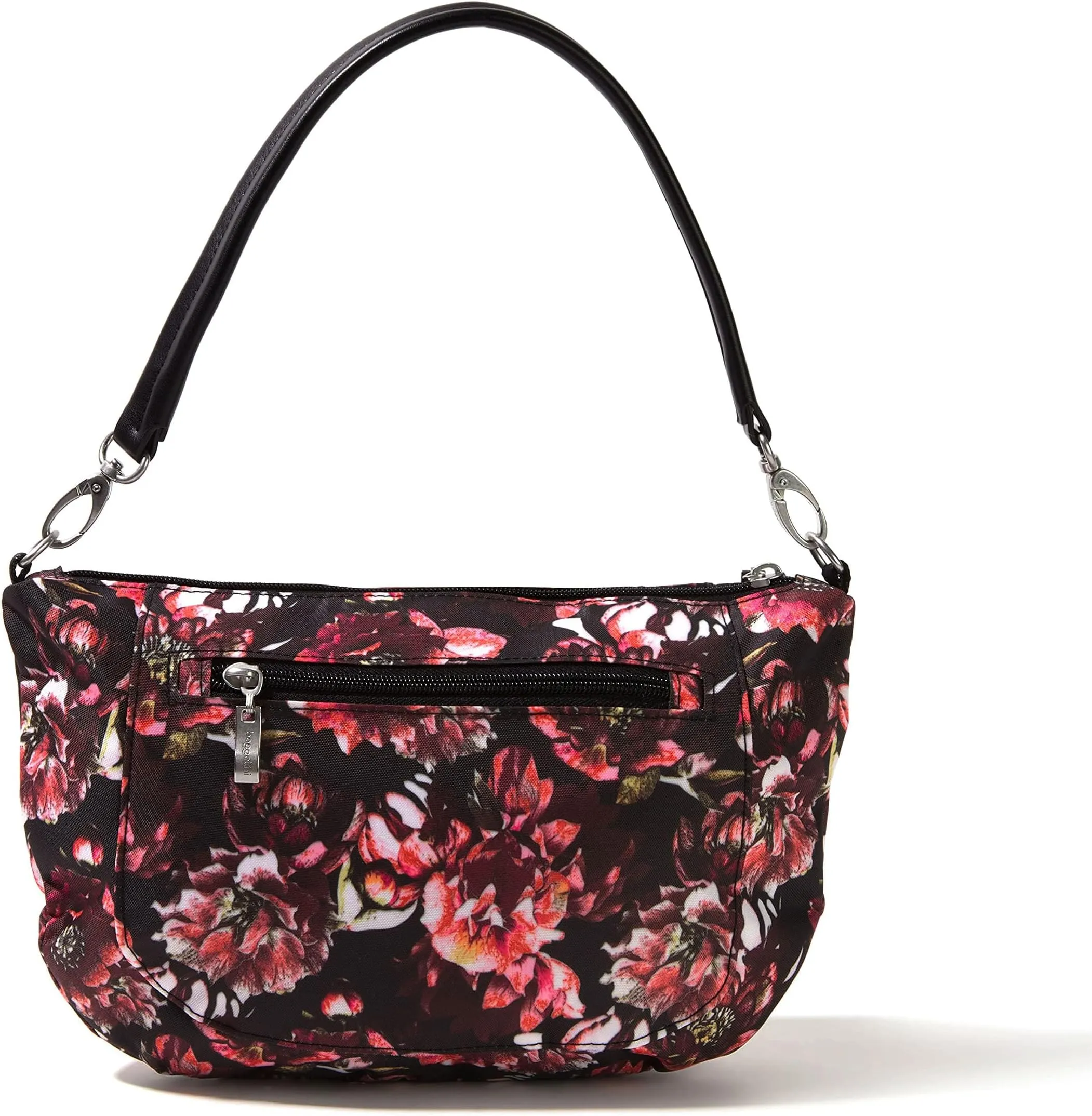 Baggallini Modern Everywhere Crescent Crossbody in Peony Bloom