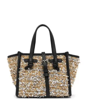 Black and Beige Shoulder Bag