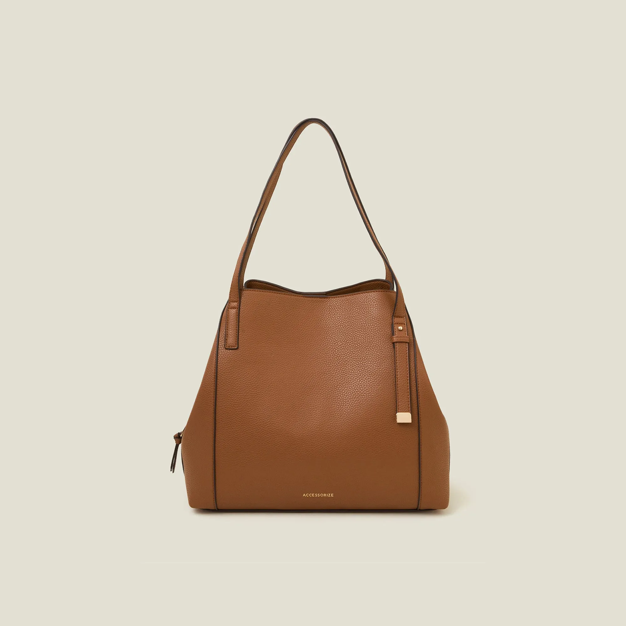 Brown Bucket Shoulder Bag