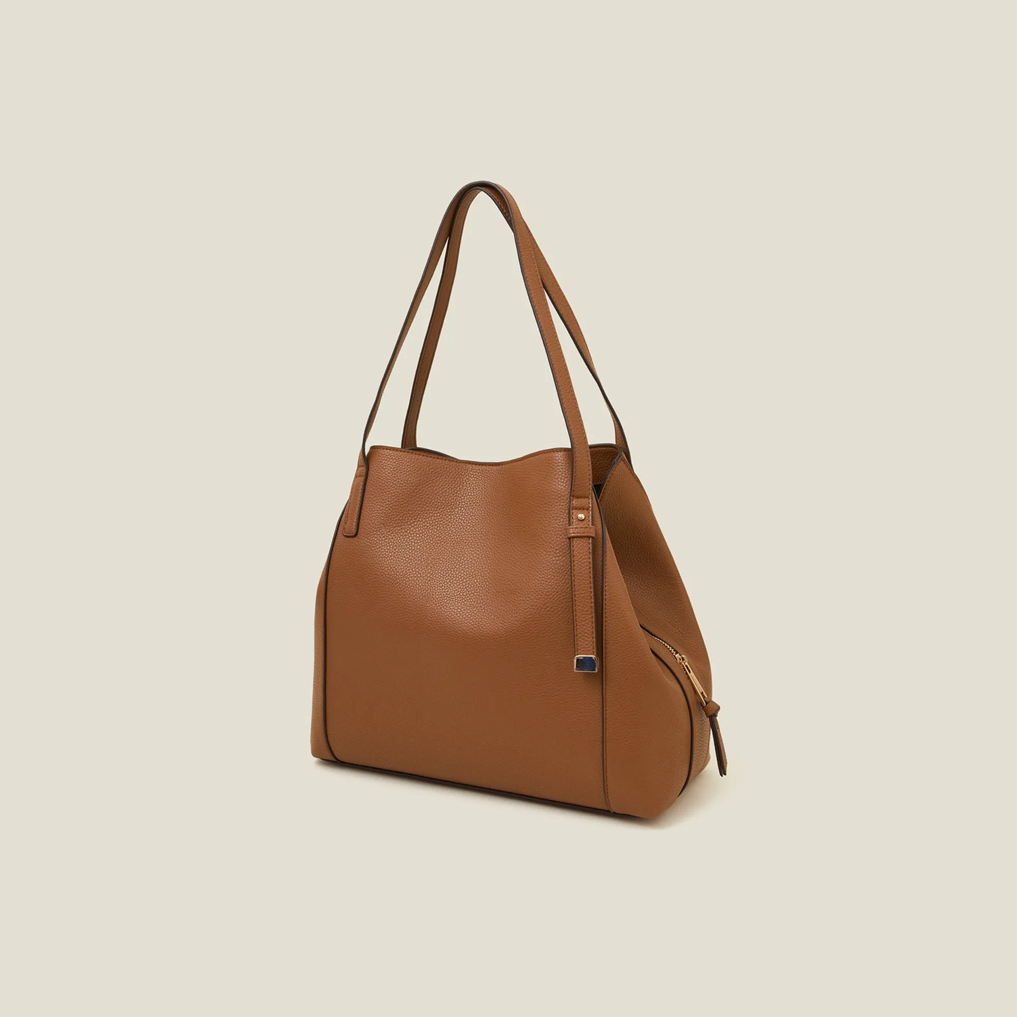 Brown Bucket Shoulder Bag