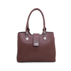 Brown Formal Hand Bag P35866