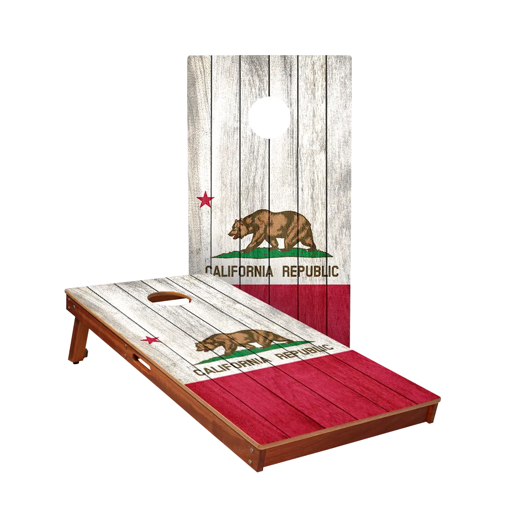 California Bear Flag Sig Pro Cornhole Boards