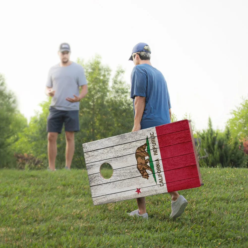 California Bear Flag Sig Pro Cornhole Boards