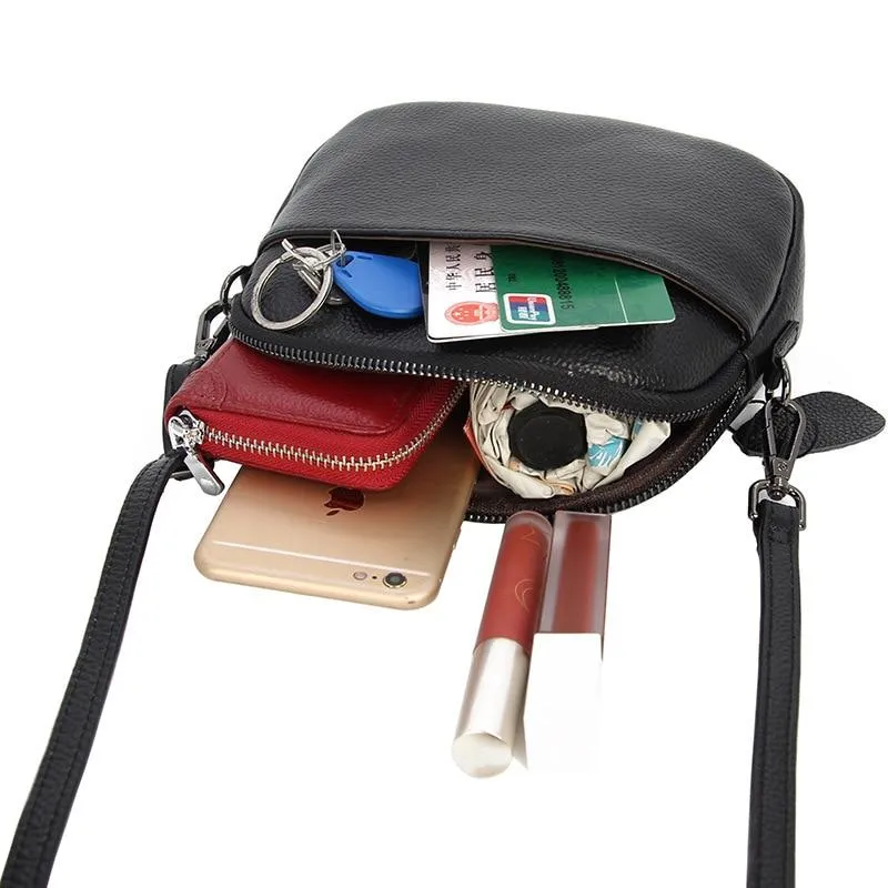 Casual Stylish Women's Shell Shape Genuine Leather Crossbody Bag