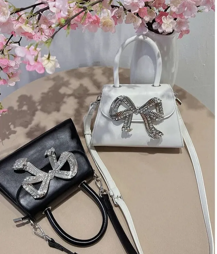 Diamond Shiny Bow Handbags/Sling Bags