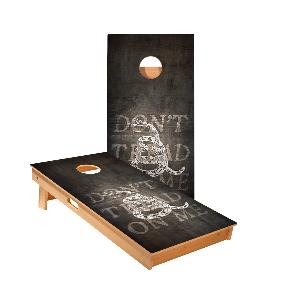 Don’t Tread On Me Black Star Cornhole Boards