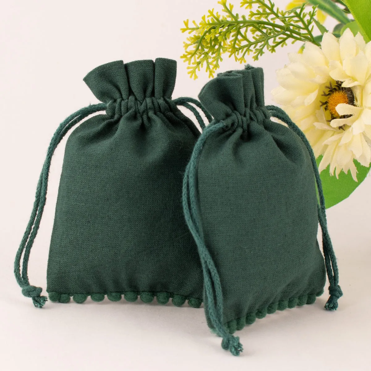 Drawstring Pouches Custom Jewelry Packaging Bags Chic Wedding Favor Bags Jewelry Pouch