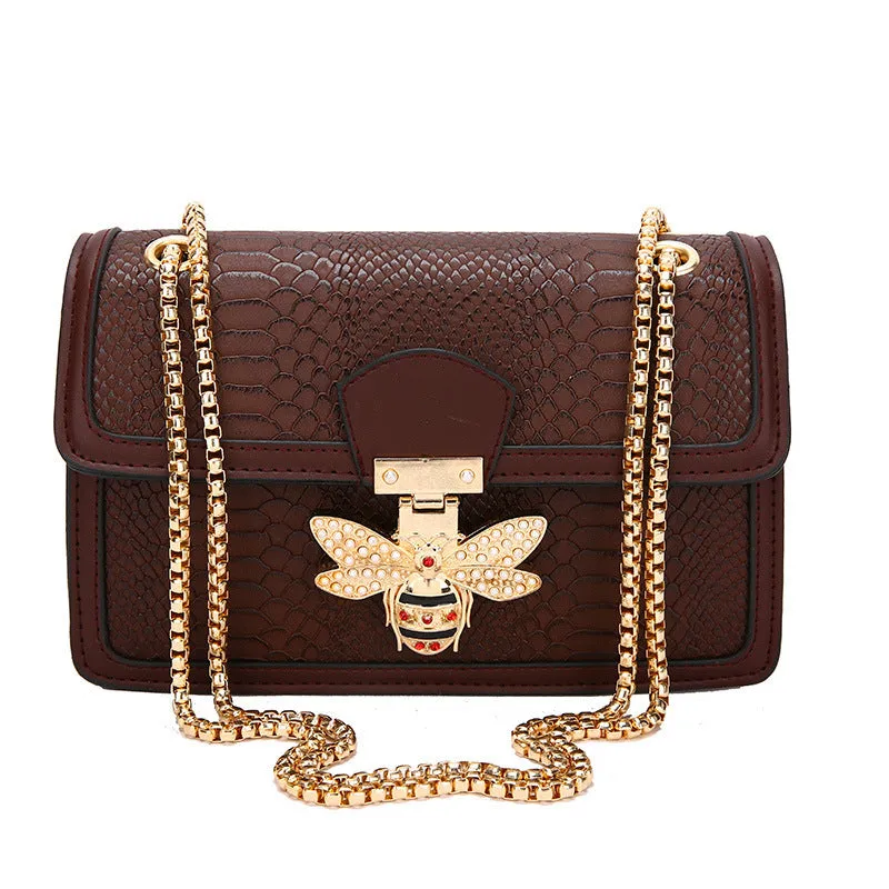 Fashionable Stylish Chain Shoulder Trendy Retro Messenger Bag