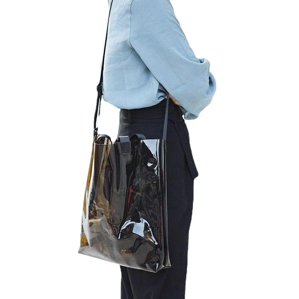 Fashionable Versatile Women's Transparent Shoulder Bag