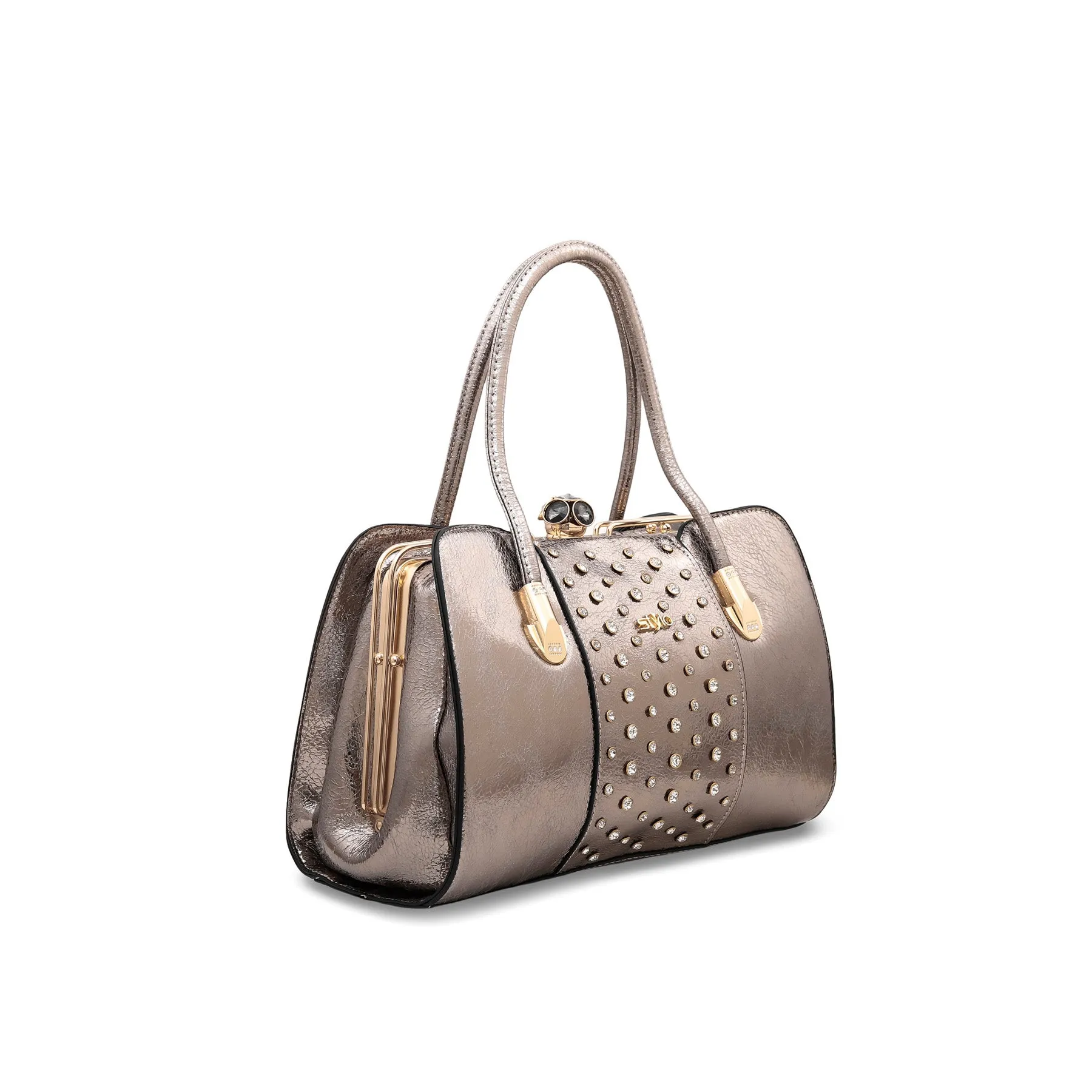 Grey Fancy Hand Bag P35832