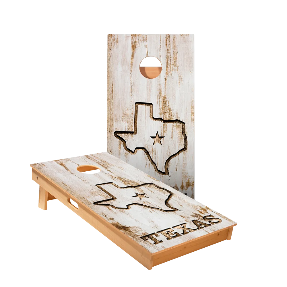 Hometown Of Texas Star Cornhole Boards