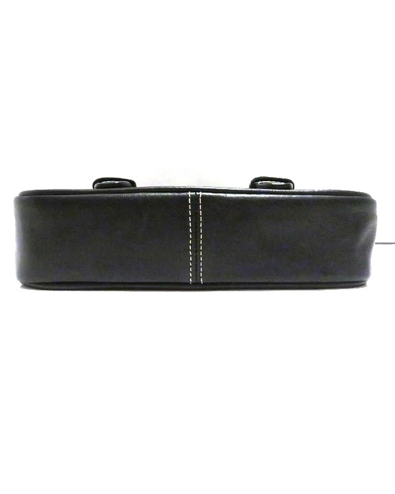 Leather Shoulder Bag in Black by LuxUness