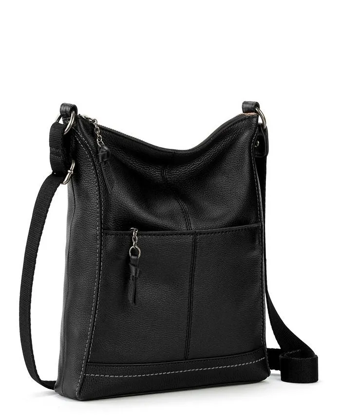 Lucia The Sak Women's Leather Crossbody Bag, Black