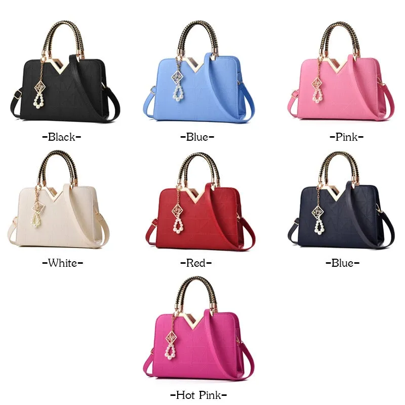 Luxury Stylish Female Zipper Leather Crossbody Bags For Workplace