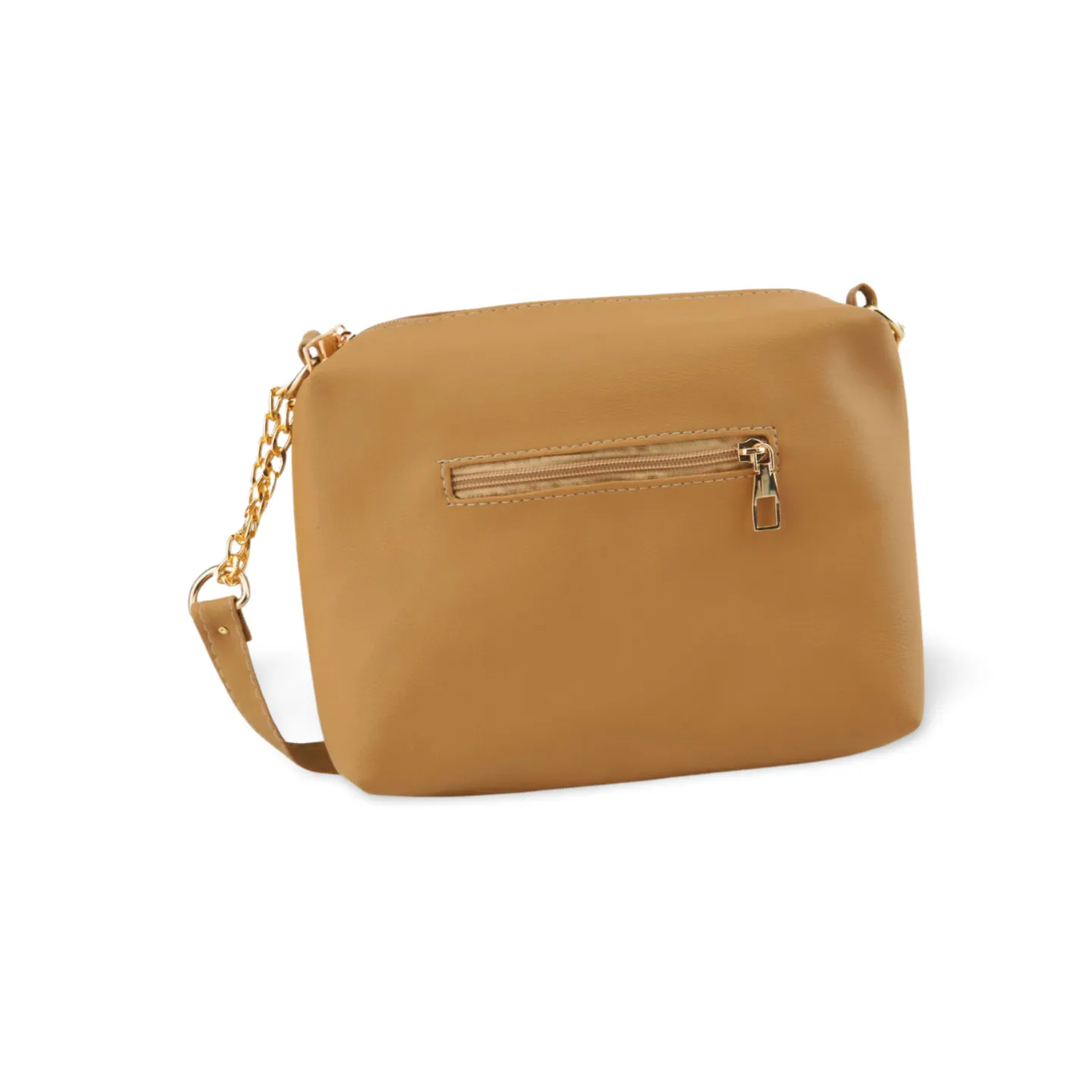 Stylish Crossbody Bag with Luxe Gold Chain and Tassel