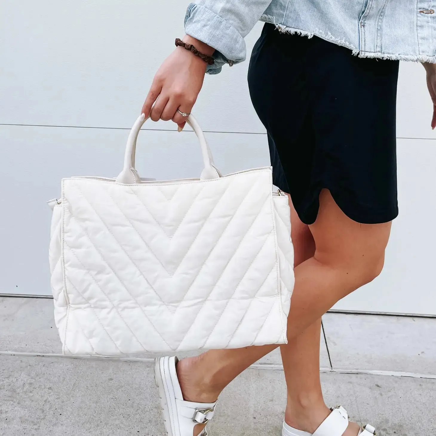 Taylor Falls Quilted Tote Bag