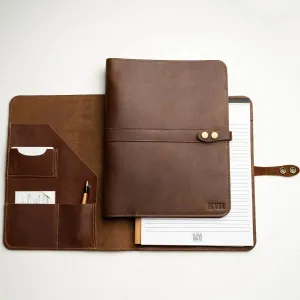 The Vanderbilt 2.0 Fine Leather Portfolio Padfolio - Fits iPad - Now with two Journals & Updated Features