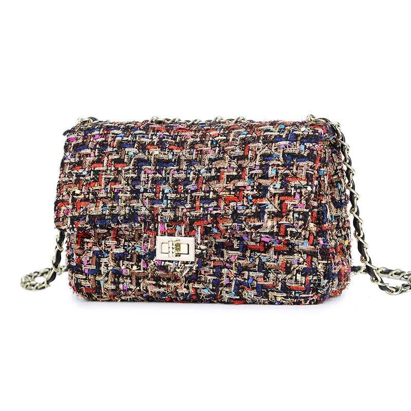 Trendy Versatile Ladies' Woolen Handbag