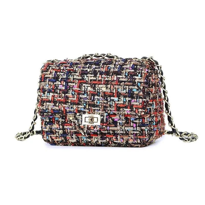 Trendy Versatile Ladies' Woolen Handbag