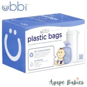 Ubbi Diaper Plastic Bags Case 25 Pieces