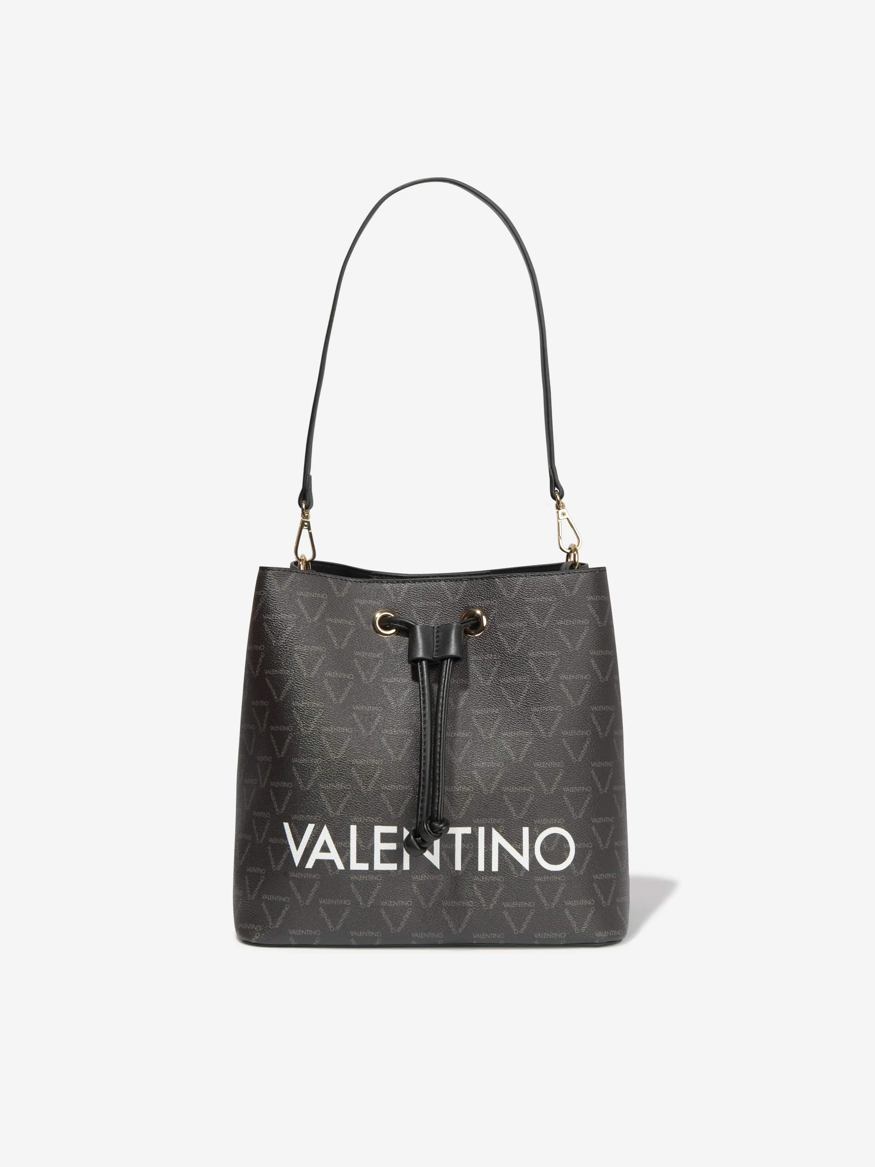 Valentino Girls Liuto Bucket Bag in Black