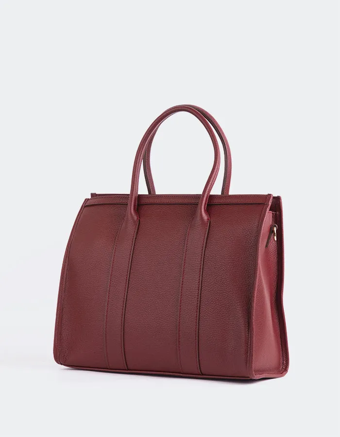 Veena Burgundy Leather