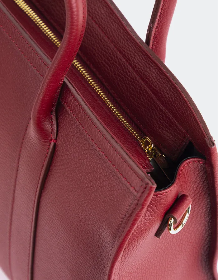 Veena Burgundy Leather