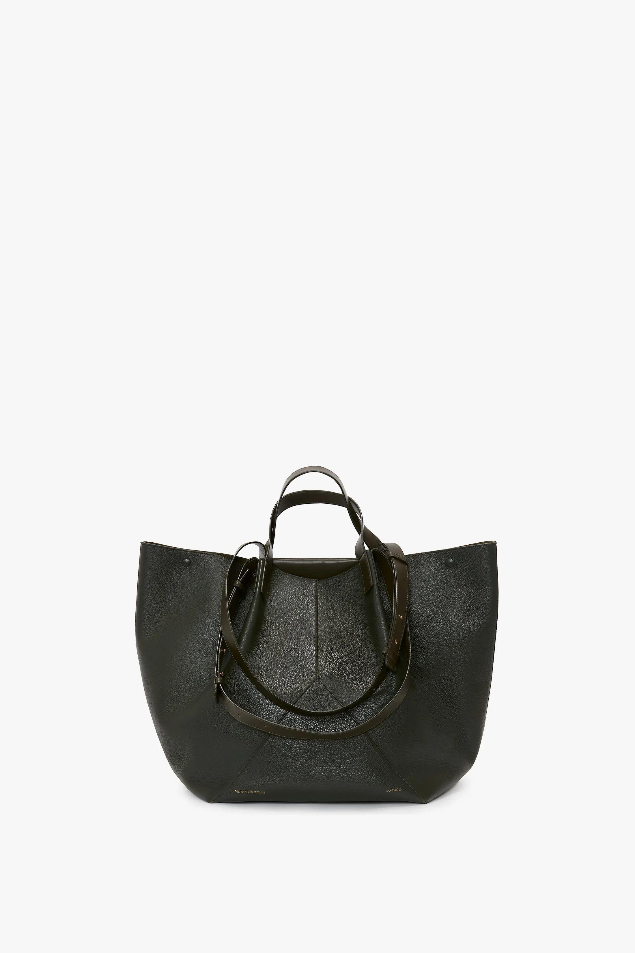 W11 Jumbo Tote Bag In Loden Leather