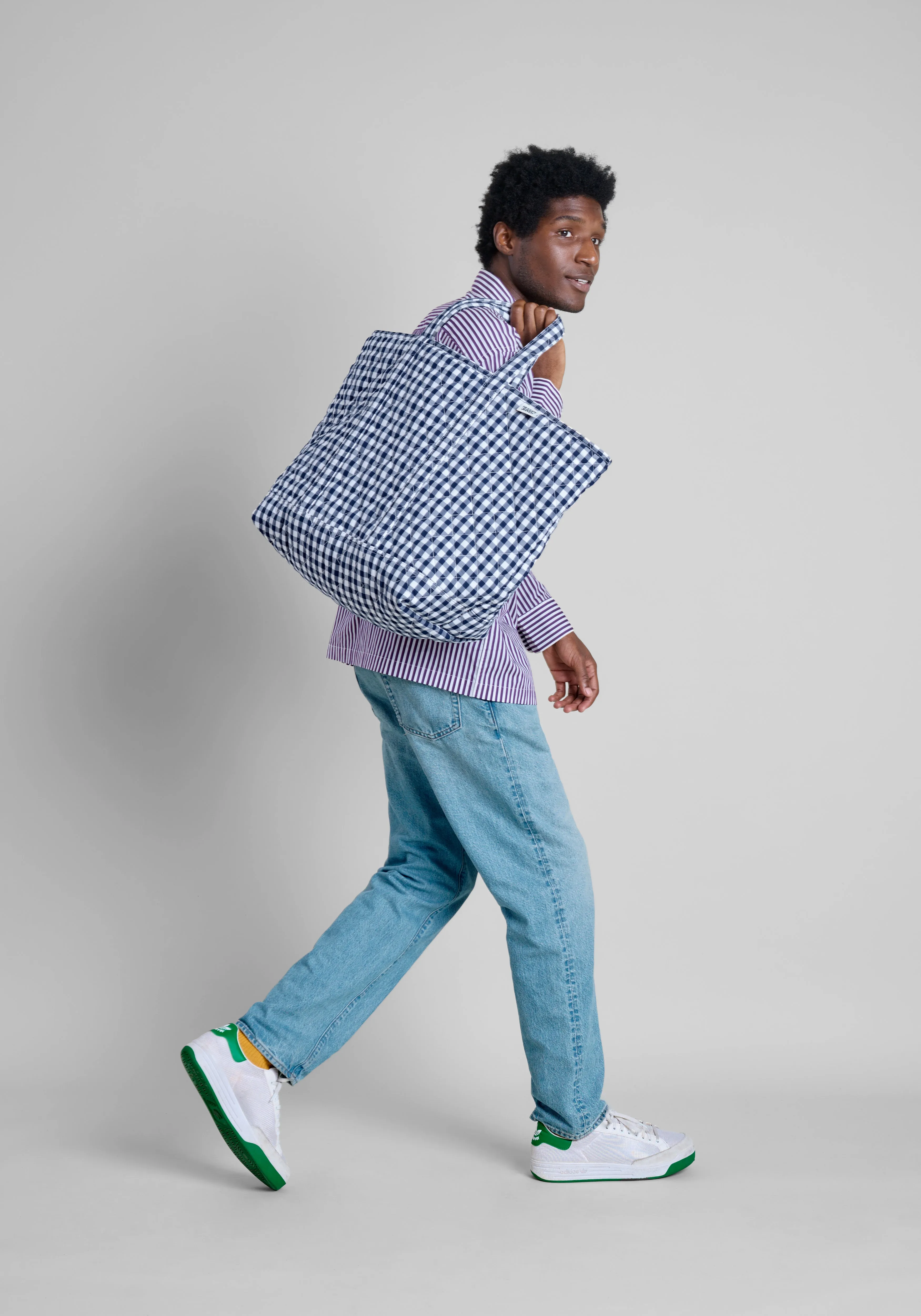 Weekender Bag in Quilted Gingham