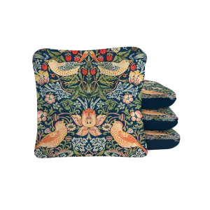 William Morris Strawberry Thief Synergy Pro Cornhole Bags