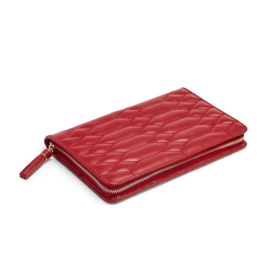 Wolf Caroline Jewelry Portfolio Travel Case - Red