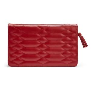 Wolf Caroline Jewelry Portfolio Travel Case - Red