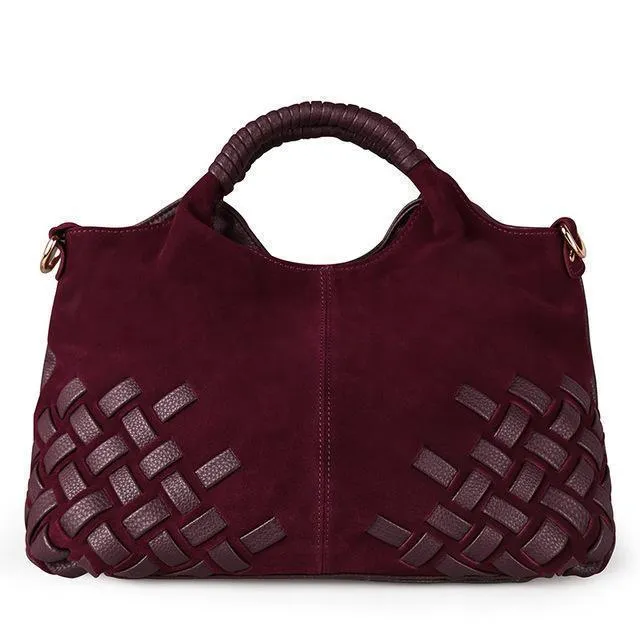 Women Bags Suede Leather Handbag Trendy Shoulder Bag