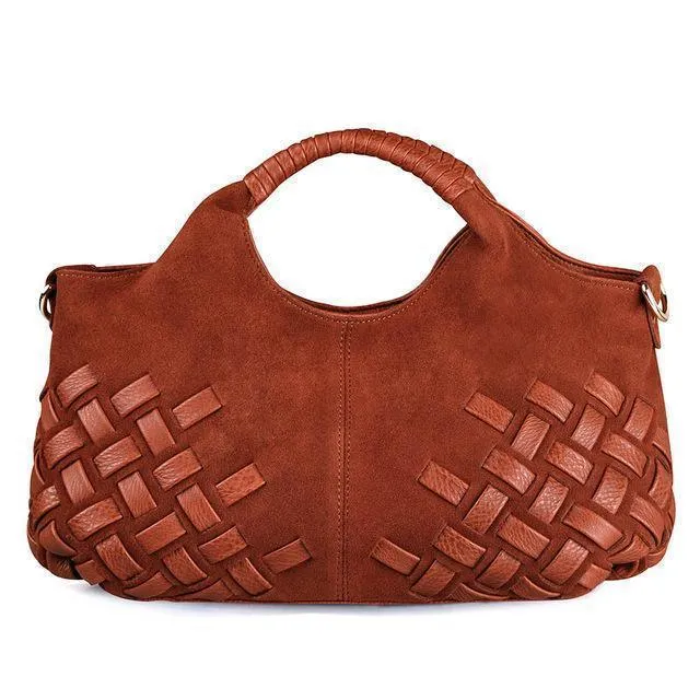 Women Bags Suede Leather Handbag Trendy Shoulder Bag