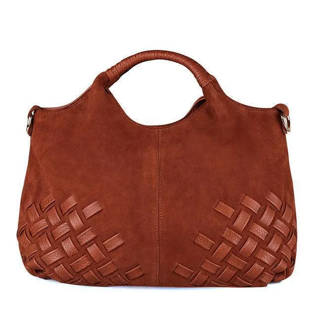 Women Bags Suede Leather Handbag Trendy Shoulder Bag