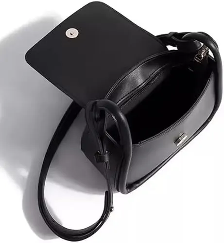 Women's Small Square Bags Versatile Shoulder Strap- Black