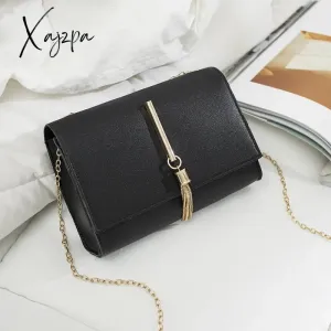 Xajzpa - Fashion Korean Lock Mini Square Bag Women Spring New Embroidered Bag Color Stitching Wild Shoulder Bag Student Mobile Phone Bag